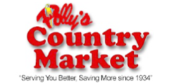 A theme logo of Polly's Country Market